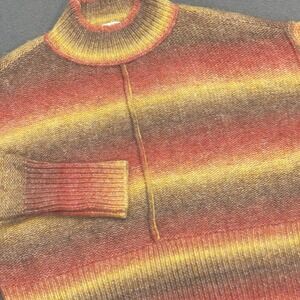 Wool Blend Women's‎ Mock Neck Fuzzy Soft Knit Hombre Pullover Sweater Sz Small